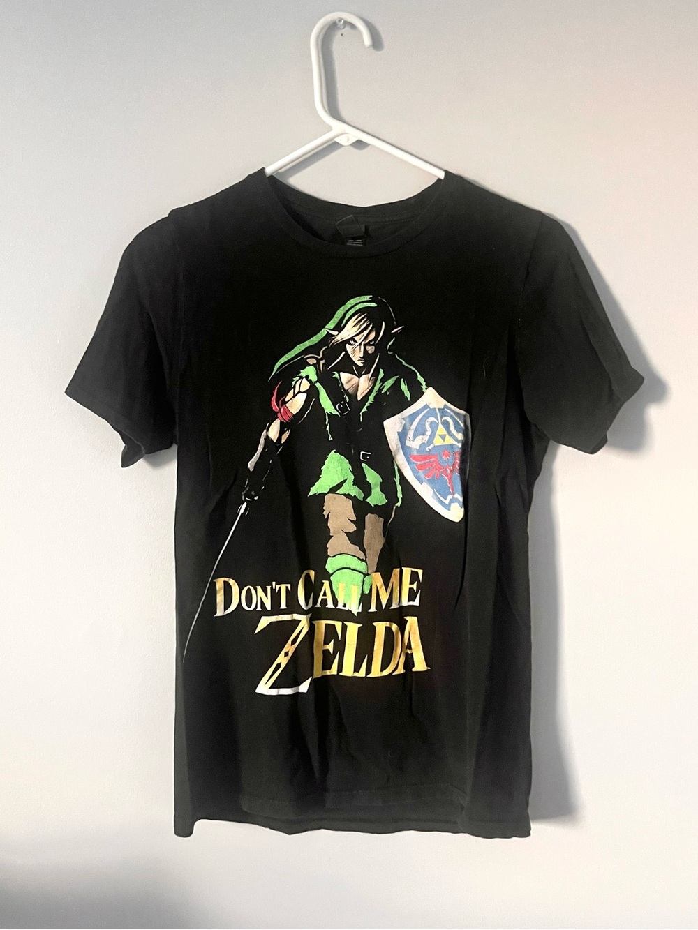 🎉rare🎉 Comic Con Don’t Call Me Zelda Link short sleeved shirt